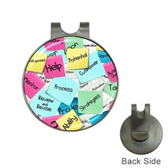 Stickies Post It List Business Hat Clips With Golf Markers by Celenk