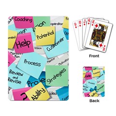 Stickies Post It List Business Playing Card by Celenk