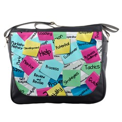 Stickies Post It List Business Messenger Bags by Celenk