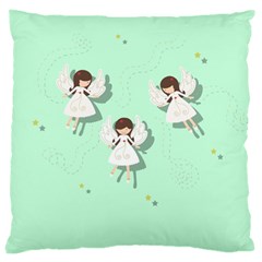 Christmas Angels  Large Cushion Case (two Sides) by Valentinaart