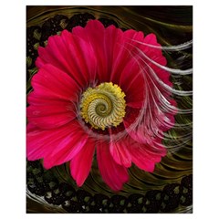 Fantasy Flower Fractal Blossom Drawstring Bag (small) by Celenk
