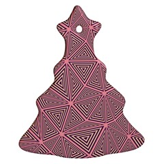 Purple Triangle Background Abstract Ornament (christmas Tree)  by Celenk