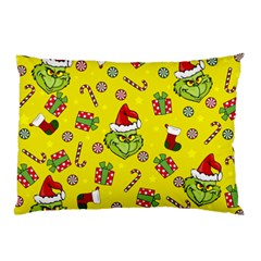 Grinch Pattern Pillow Case (two Sides) by Valentinaart