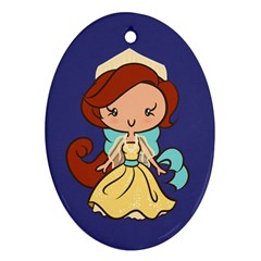 Russian Princess Cutie Oval Ornament by Ellador