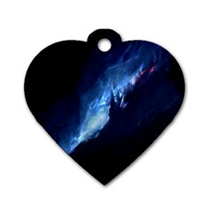 Nebula Dog Tag Heart (two Sides) by Celenk