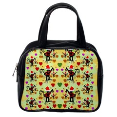Santa With Friends And Season Love Classic Handbags (one Side) by pepitasart