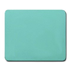 Tiffany Aqua Blue Puffy Quilted Pattern Large Mousepads by PodArtist