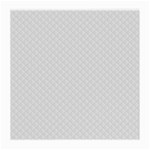 Bright White Stitched and Quilted Pattern Medium Glasses Cloth (2-Side)