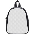 Bright White Stitched and Quilted Pattern School Bag (Small)