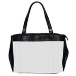 Bright White Stitched and Quilted Pattern Office Handbags (2 Sides) 