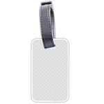 Bright White Stitched and Quilted Pattern Luggage Tags (Two Sides)