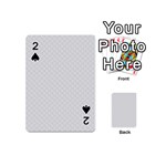 Bright White Stitched and Quilted Pattern Playing Cards 54 (Mini) 