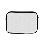 Bright White Stitched and Quilted Pattern Apple MacBook Pro 15  Zipper Case