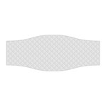 Bright White Stitched and Quilted Pattern Stretchable Headband