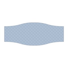 Powder Blue Stitched And Quilted Pattern Stretchable Headband by PodArtist