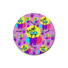 Crazy Rubber Coaster (round)  by gasi