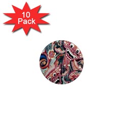 Indonesia Bali Batik Fabric 1  Mini Magnet (10 Pack)  by Celenk