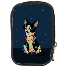 Meowy Christmas Compact Camera Cases by Valentinaart