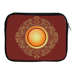 Badge Gilding Sun Red Oriental Apple Ipad 2/3/4 Zipper Cases by Celenk