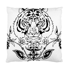 Tiger Animal Decoration Flower Standard Cushion Case (two Sides) by Celenk