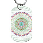 Flower Abstract Floral Dog Tag (One Side)