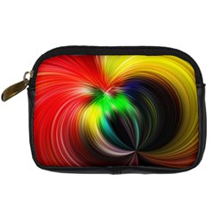 Circle Lines Wave Star Abstract Digital Camera Cases by Celenk