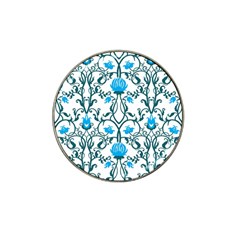 Art Nouveau, Art Deco, Floral,vintage,blue,green,white,beautiful,elegant,chic,modern,trendy,belle Époque Hat Clip Ball Marker by NouveauDesign