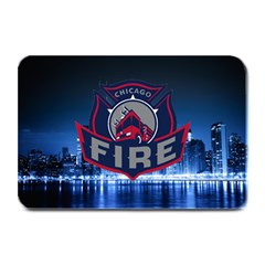 Chicago Fire With Skyline Plate Mats by allthingseveryone