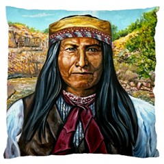 Apache Tribe Warrior Chiricahua Apache Tribe Standard Flano Cushion Case (one Side) by allthingseveryone
