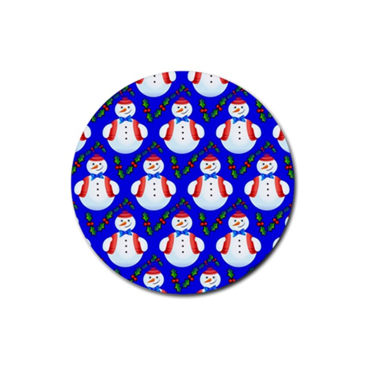 Seamless Repeat Repeating Pattern Rubber Round Coaster (4 pack) 