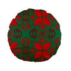 Christmas Background Standard 15  Premium Flano Round Cushions by Celenk