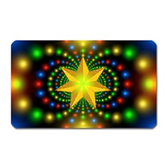 Christmas Star Fractal Symmetry Magnet (rectangular) by Celenk