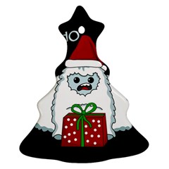 Yeti Xmas Christmas Tree Ornament (two Sides) by Valentinaart