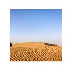 Desert Dunes With Blue Sky Small Satin Scarf (square) by Ucco