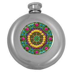 Bohemian Chic In Fantasy Style Round Hip Flask (5 Oz) by pepitasart