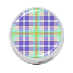 Blue And Yellow Plaid 4-port Usb Hub (one Side) by allthingseveryone