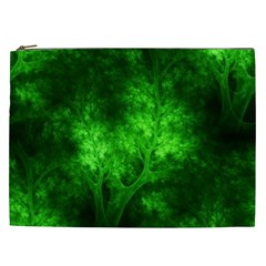 Artsy Bright Green Trees Cosmetic Bag (xxl)  by allthingseveryone