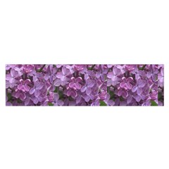 Purple Flowers Satin Scarf (oblong) by SusanFranzblau