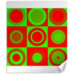 Redg Reen Christmas Background Canvas 8  x 10 