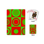 Redg Reen Christmas Background Playing Cards (Mini) 