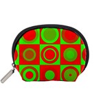 Redg Reen Christmas Background Accessory Pouches (Small) 