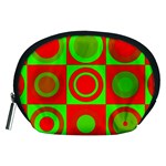 Redg Reen Christmas Background Accessory Pouches (Medium)  Front