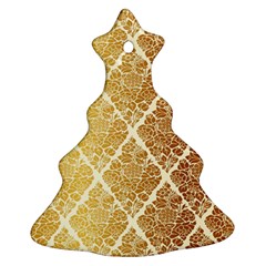 Vintage,gold,damask,floral,pattern,elegant,chic,beautiful,victorian,modern,trendy Ornament (christmas Tree)  by NouveauDesign