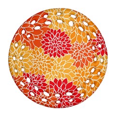 Abstract Art Background Colorful Round Filigree Ornament (two Sides) by Celenk