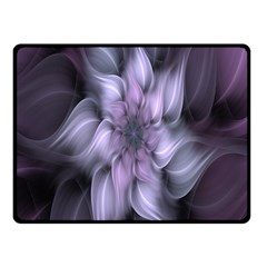 Fractal Flower Lavender Art Fleece Blanket (small) by Celenk