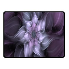 Fractal Flower Lavender Art Double Sided Fleece Blanket (small)  by Celenk