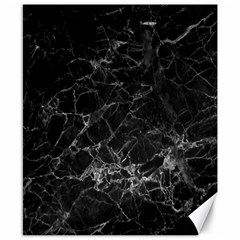 Black Texture Background Stone Canvas 8  X 10  by Celenk