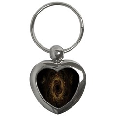 Beads Fractal Abstract Pattern Key Chains (heart)  by Celenk