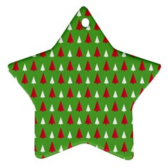 Christmas Tree Star Ornament (two Sides) by patternstudio