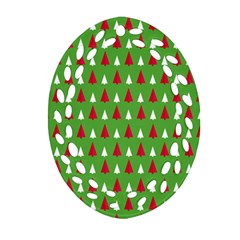 Christmas Tree Oval Filigree Ornament (two Sides) by patternstudio